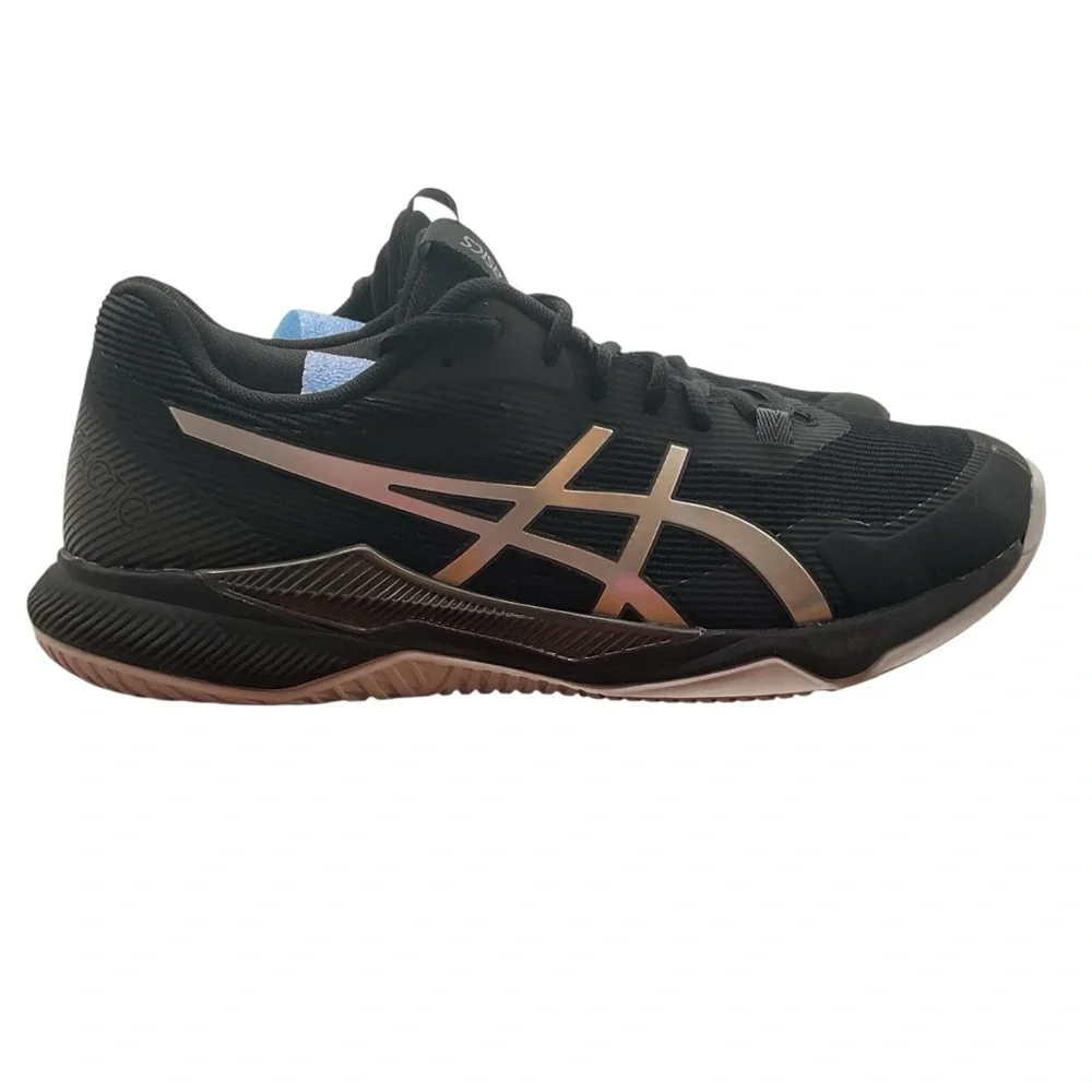 Asics GEL-TACTIC Black‎ Athletic Shoes size 7.5